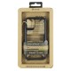 Funda muvit shockproof 2m para apple iphone 12 mini transparente - negra